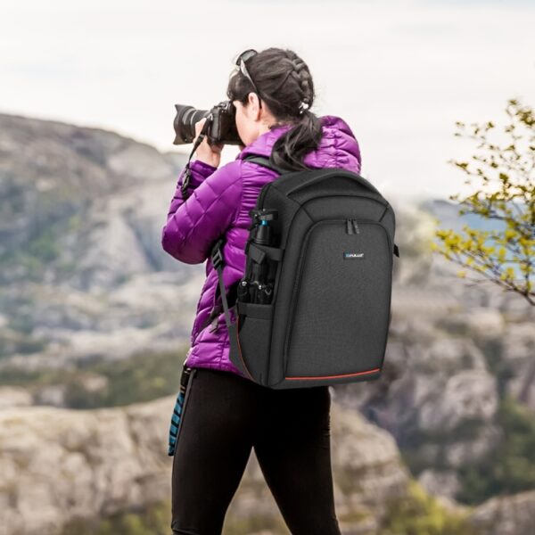 Mochila Outdoor cámara  Fotografica  Doble Tirante + Divisiones - Imagen 8