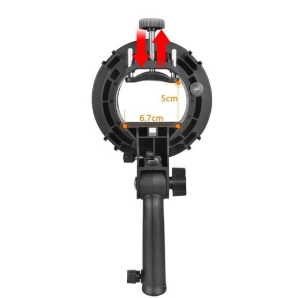 Soporte Adaptador Tipo S Anclaje Bowens Para Flash Speedlite - Imagen 3