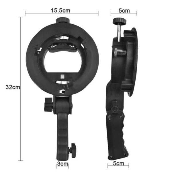 Soporte Adaptador Tipo S Anclaje Bowens Para Flash Speedlite - Imagen 4